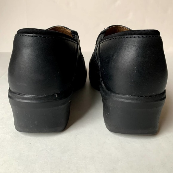 Ariat Black Leather Safety Clog Steel Toe Slip On 9 - Picture 3 of 7